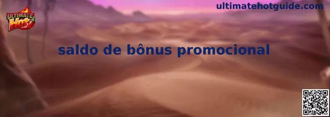 Saldo de bônus promocional